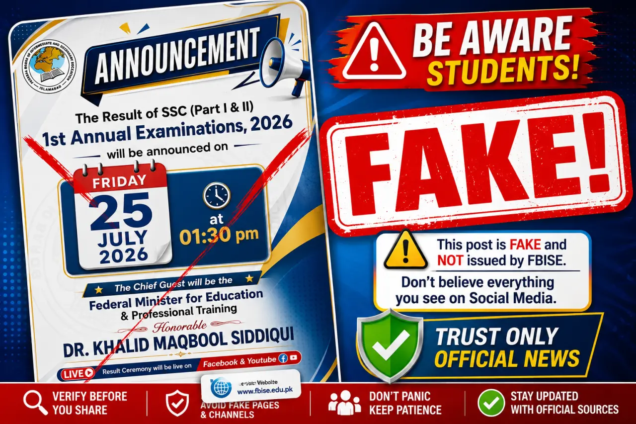 Fact Check: Viral Facebook Post Claiming FBISE SS