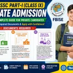 FBISE SSC Part-I (Class IX) Private Admission 2026: Required Documents