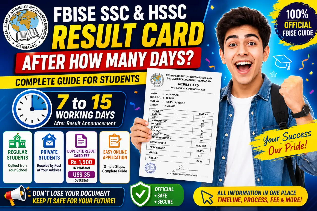 How Many Days Does FBISE Take to Issue SSC & HSSC Result Cards