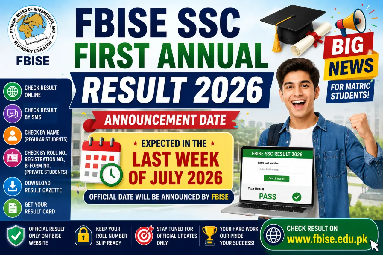 FBISE SSC First Annual Result 2026 Announcement